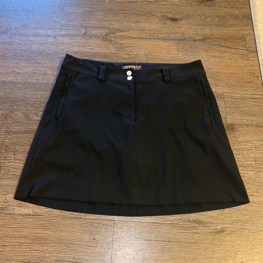 NIKE GOLF dri fit size 10 ladies skort black